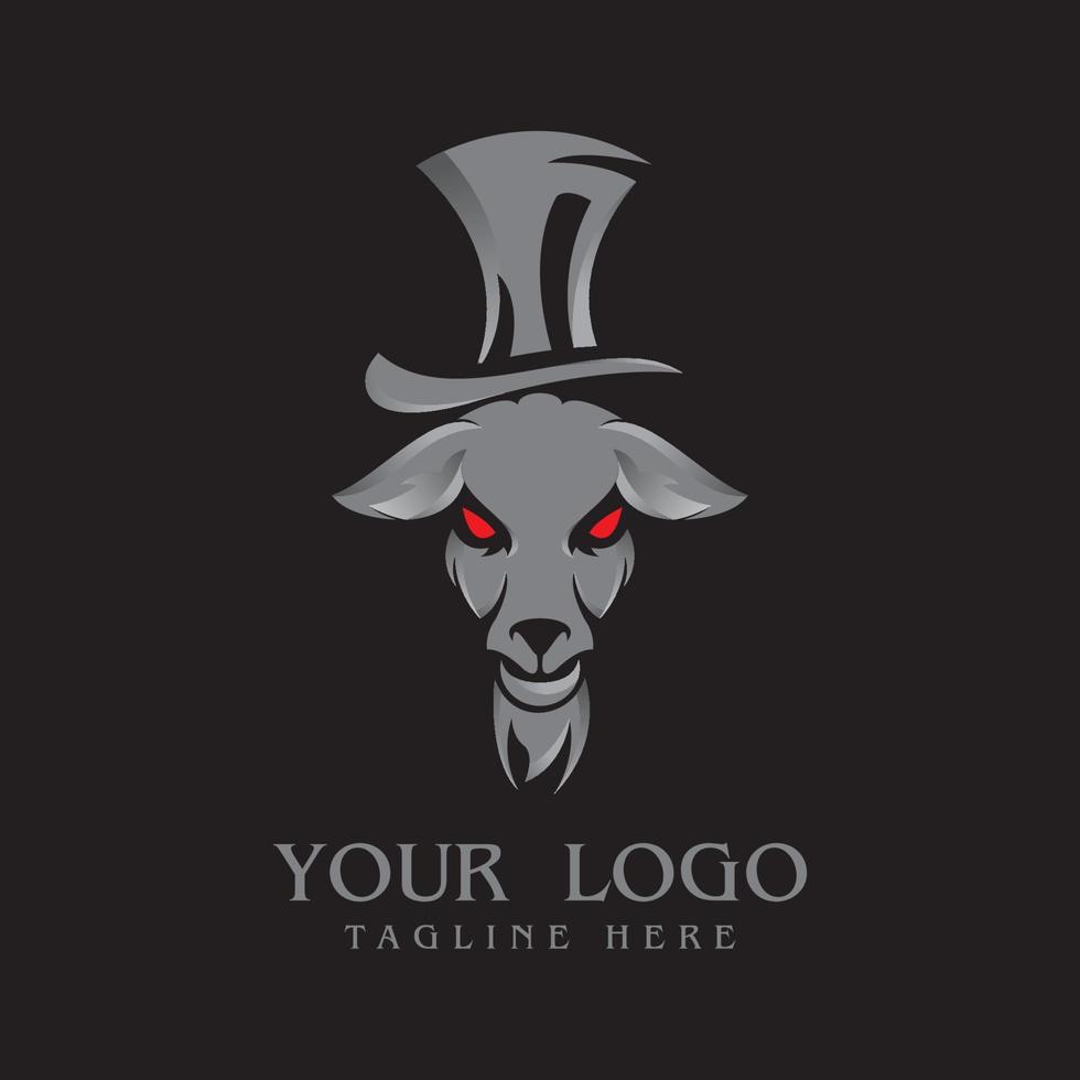 designs de logotipo de cabra vetor