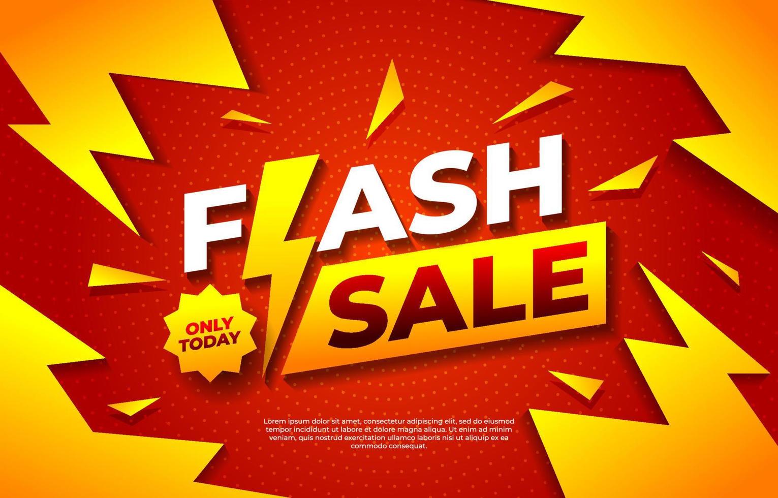 fundo de cartaz de venda flash vetor