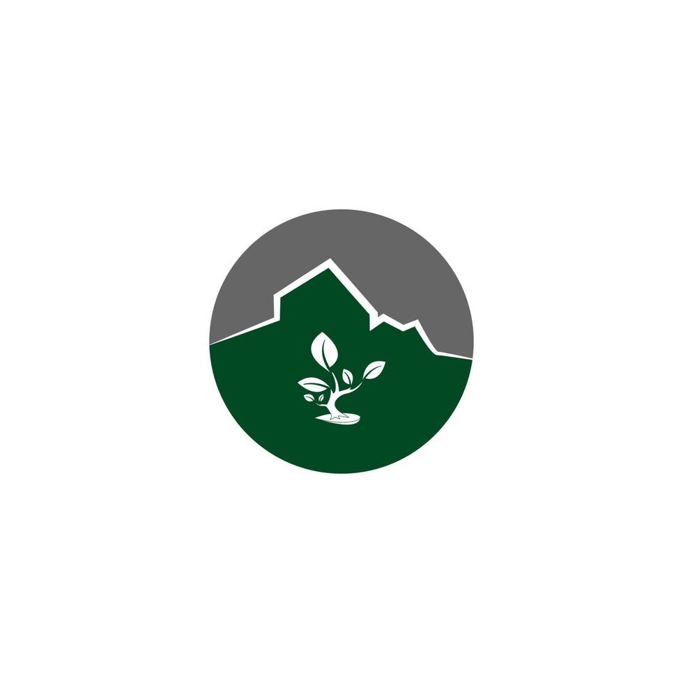 ilustração vetorial de logotipo de ícone de montanhas vetor