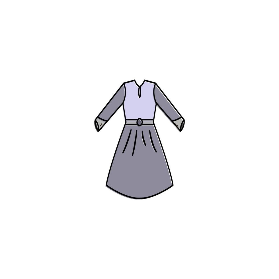 design de ilustração vetorial de ícone de vestido vetor