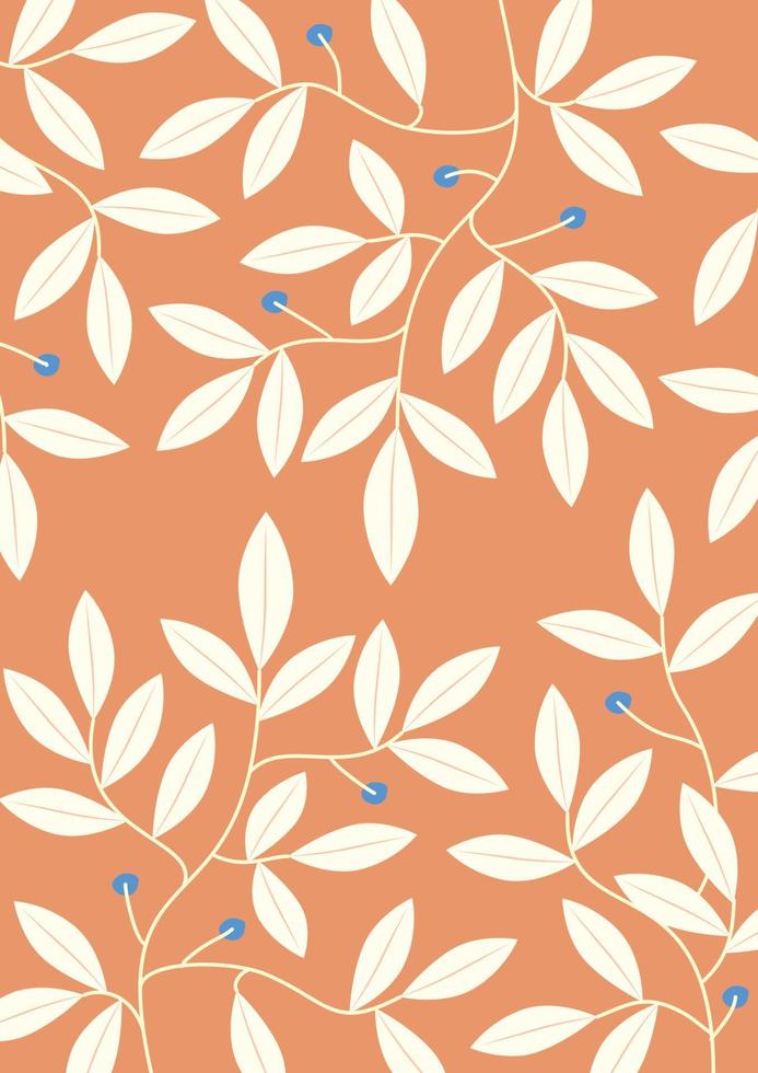 fundo de padrão floral pastel vetor