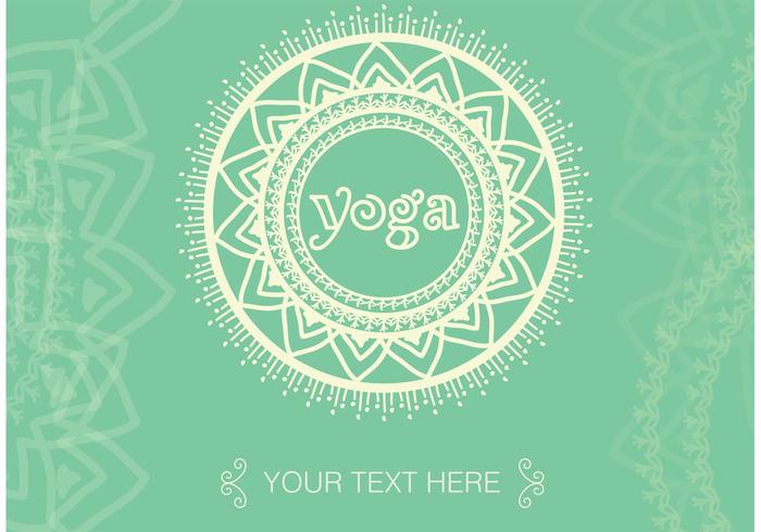 Boho Yoga Meditation Vector Background