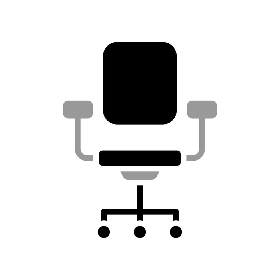 gráfico de ilustração vetorial de ícone de cadeira de escritório vetor