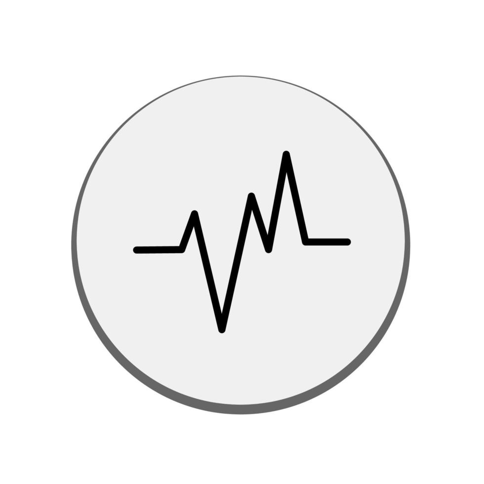 gráfico de ilustração vetorial de ícone de pulso de coração vetor