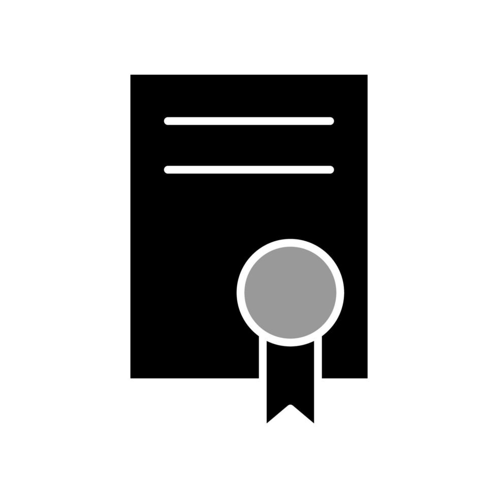 modelo de ícone de certificado vetor