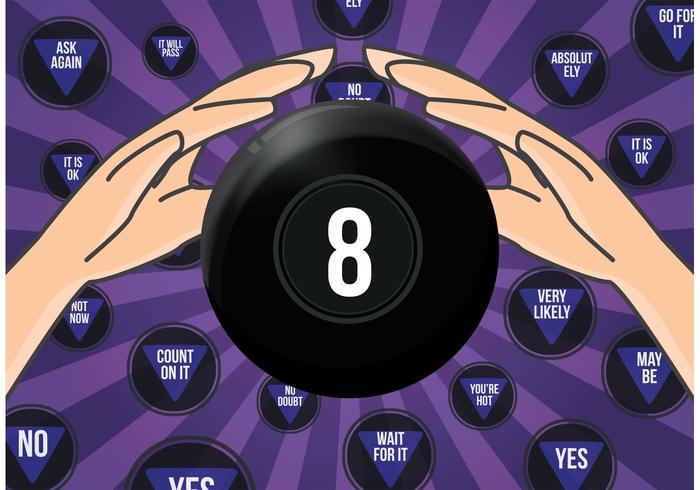 Magic 8 Ball Ilustração vetorial vetor