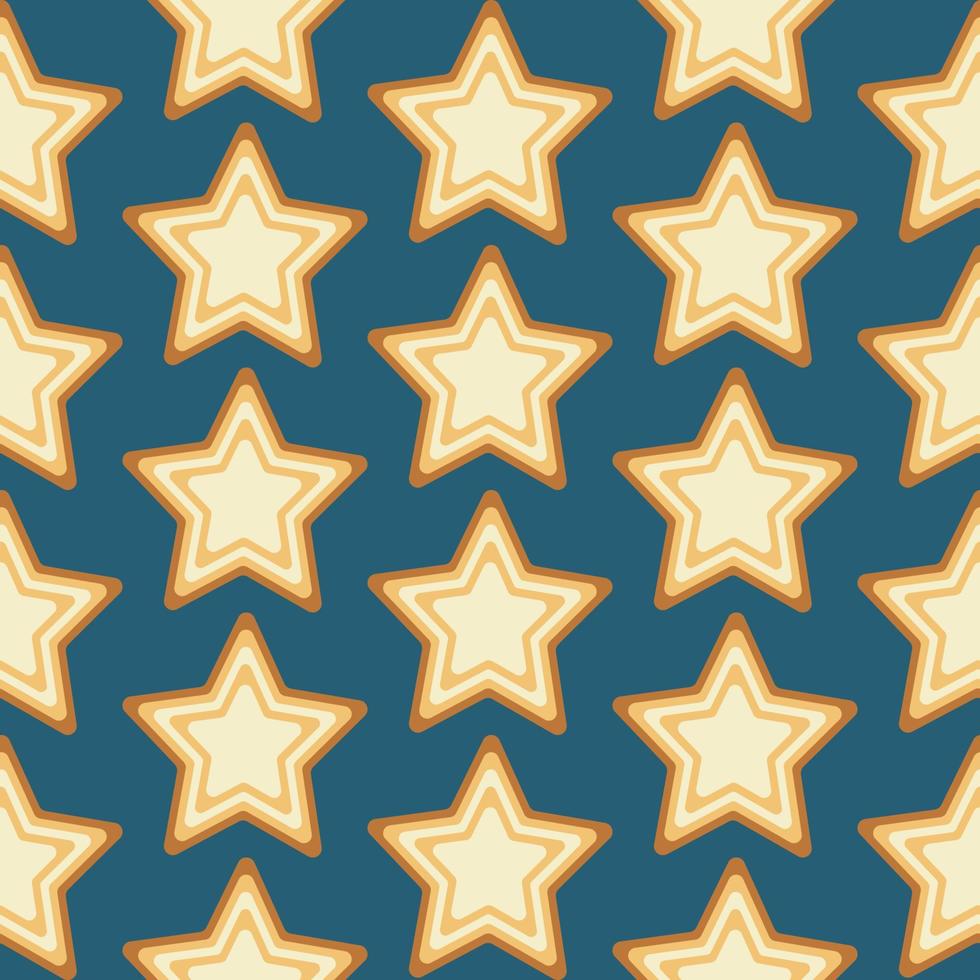 padrão sem emenda de estrela. fundo azul. design gráfico. vetor