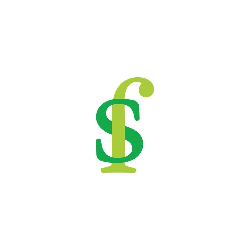 carta sf dinheiro dólar logotipo verde vetor