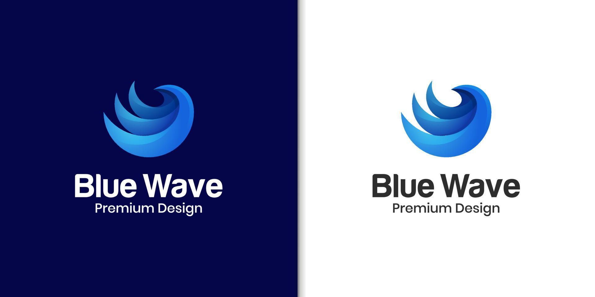 símbolo de logotipo de respingo de oceano de onda de água abstrata e design de vetor de elemento