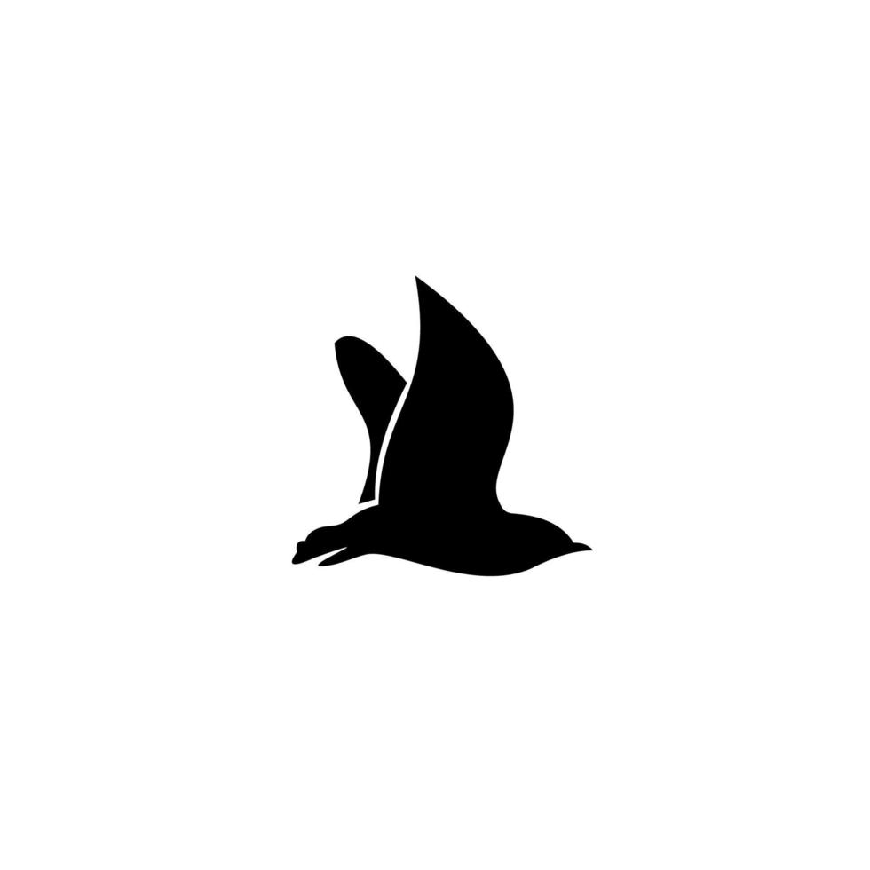 logotipo do pássaro. modelo de logotipo de negócios de pássaros, design de emblema em fundo branco vetor