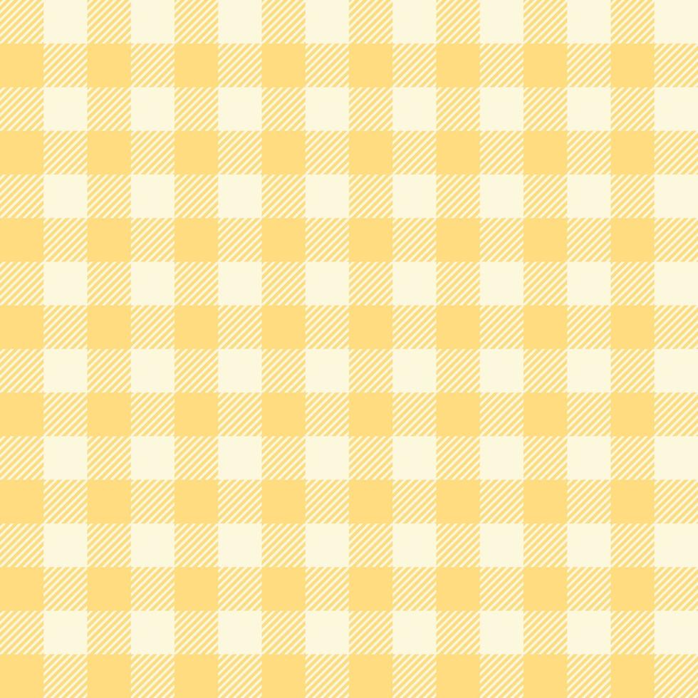 padrão escocês xadrez tartan na gaiola amarela e branca. vetor