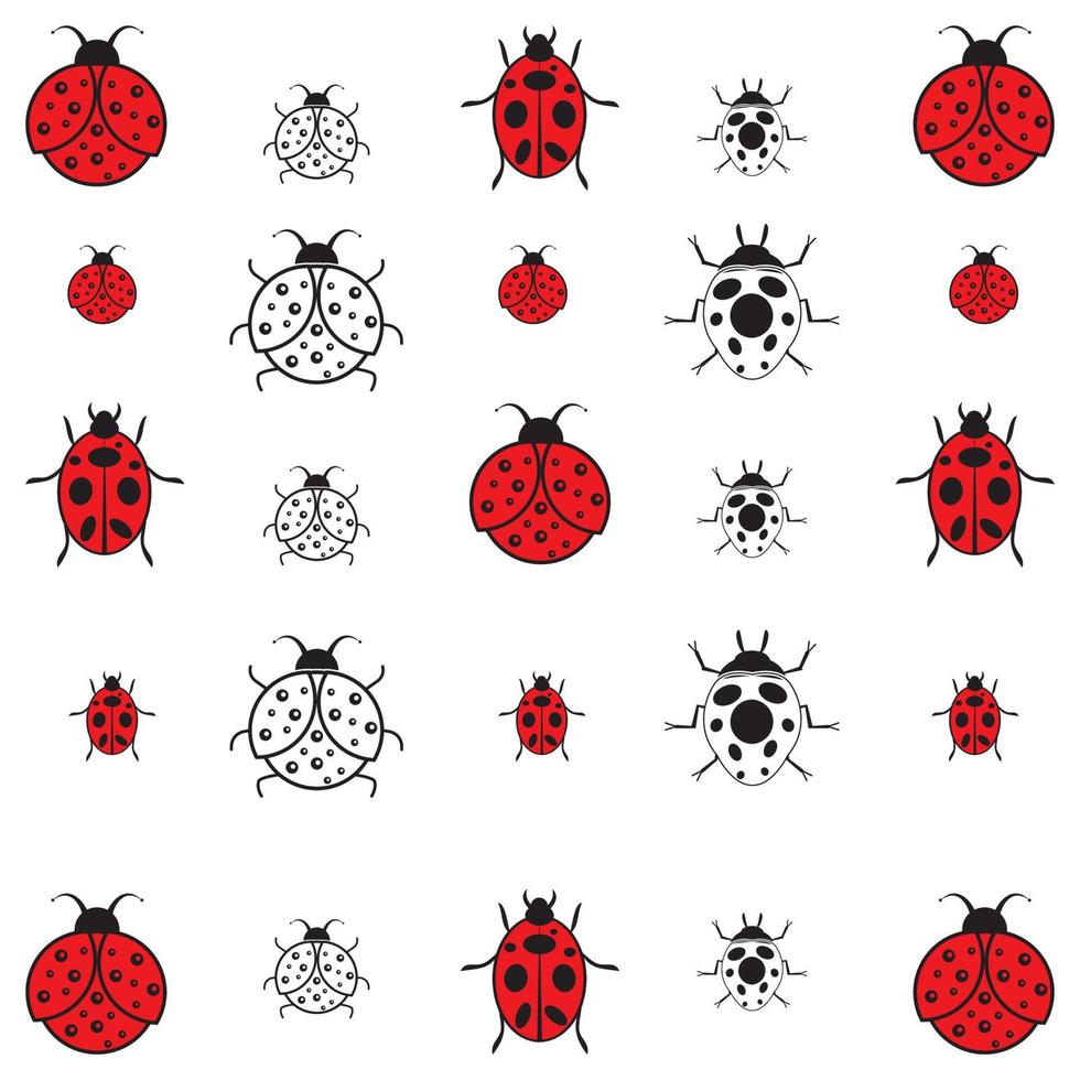 modelo de design de ícone de ilustração vetorial de bug vetor