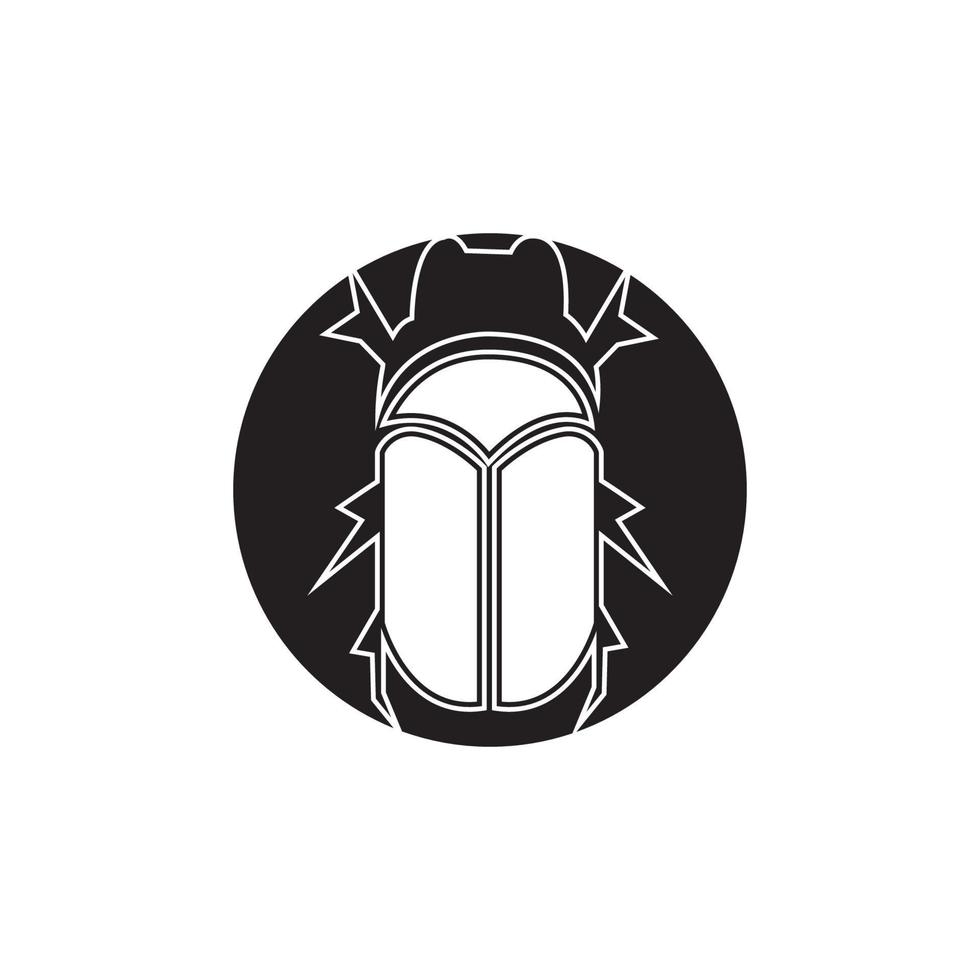 modelo de design de ícone de ilustração vetorial de bug vetor