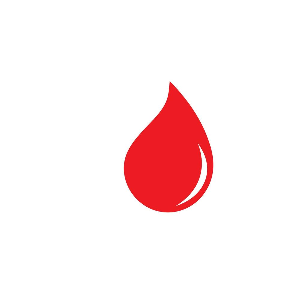 design de ilustração de ícone de vetor de modelo de logotipo de sangue humano