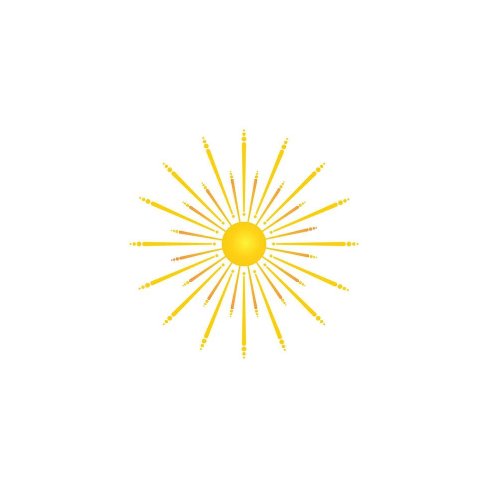 sol ilustração vetorial ícone logotipo modelo de design vetor