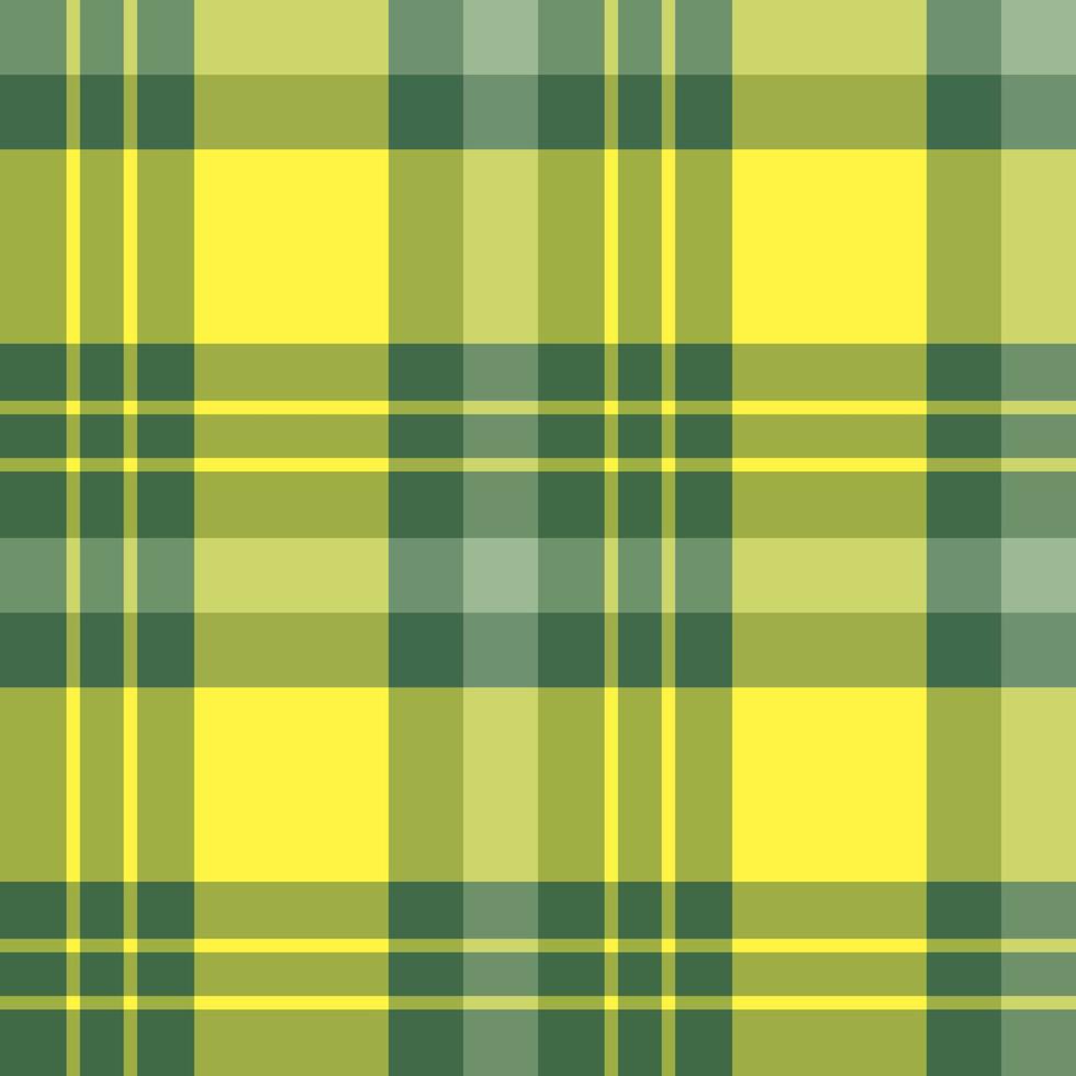 padrão sem costura em incríveis cores verdes e amarelas brilhantes para xadrez, tecido, têxtil, roupas, toalha de mesa e outras coisas. imagem vetorial. vetor