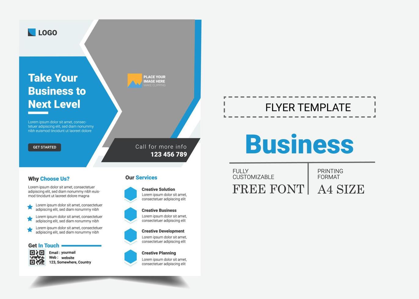 ilustrações de marketing digital modelo de cartaz de folheto de estilo de negócios corporativos em papel de design de vetor de folheto de panfleto de tamanho a4