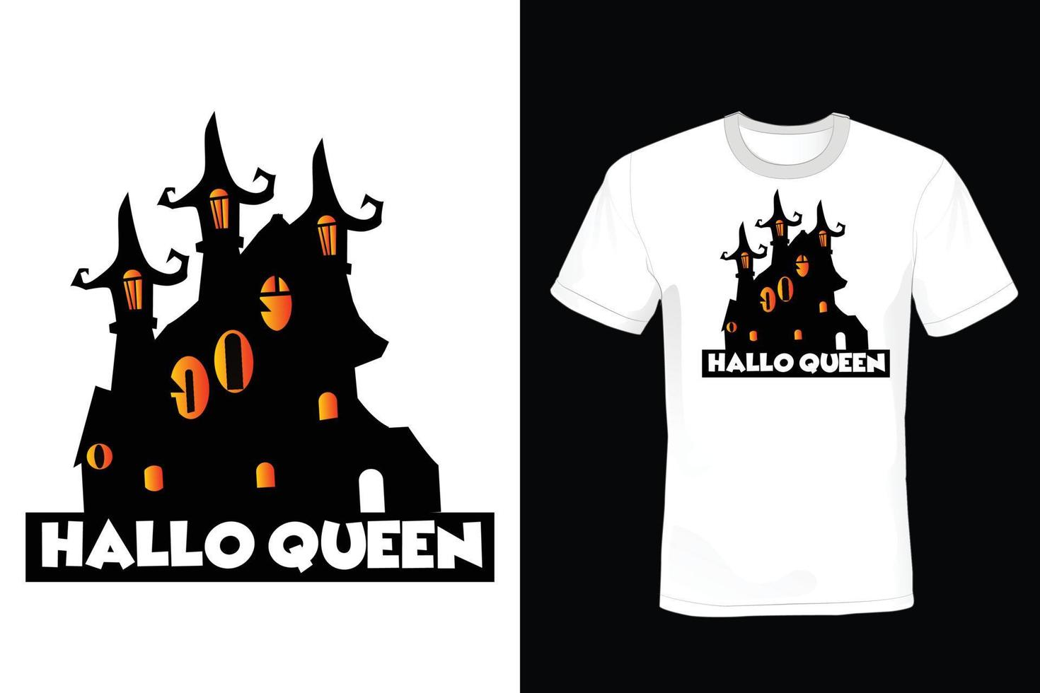 design de camiseta de halloween, vintage, tipografia vetor