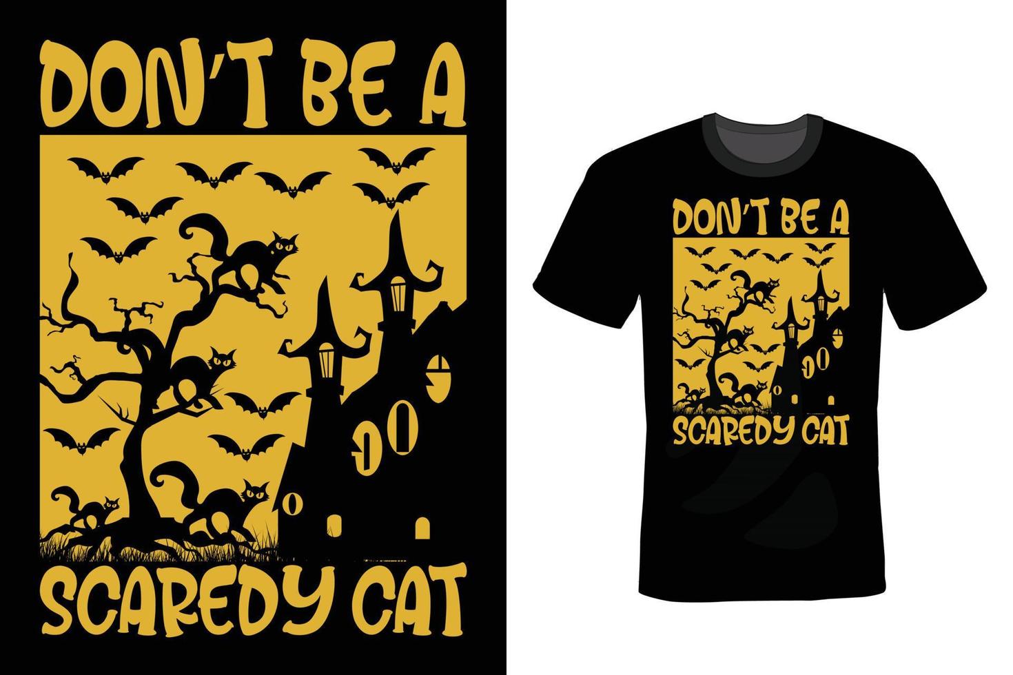 design de camiseta de halloween, vintage, tipografia vetor