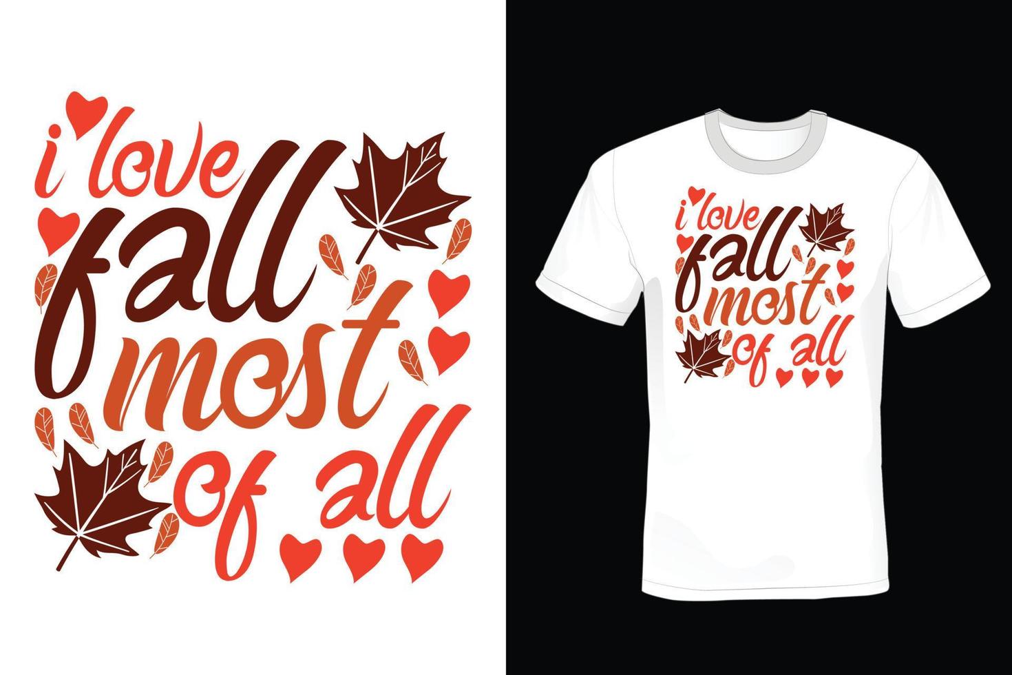 design de camiseta de outono, vintage, tipografia vetor