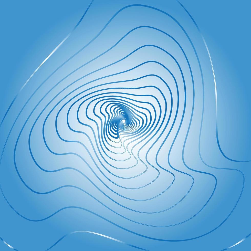 fundo de ondulações sobrepostas de tons azuis vetor