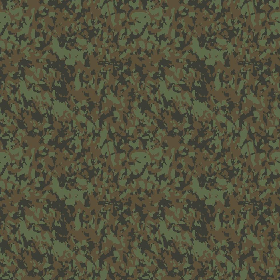 textura camuflagem militar repete a caça verde do exército sem costura. fundo abstrato de camuflagem militar para impressão têxtil do exército e caça. ilustração vetorial. vetor