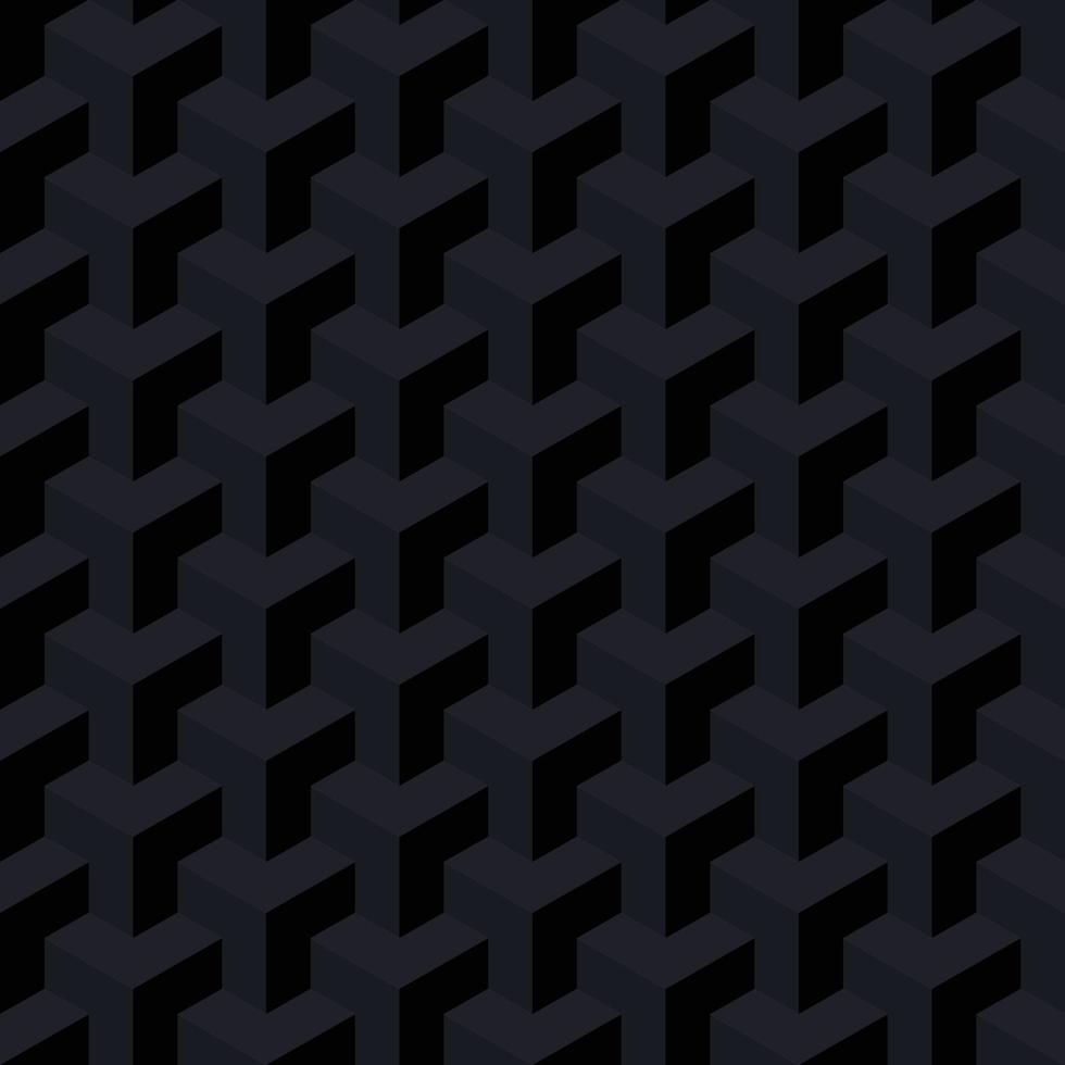 fundo escuro padrão geomatric abstrato vector sem costura. padrão de polígono