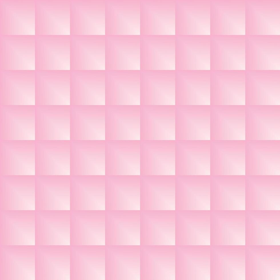 fundo rosa. padrão sem emenda de arte abstrata da praça. design rosa pastel, impressão vetorial ideal para tecido, cartão, layout. ilustração vetorial vetor