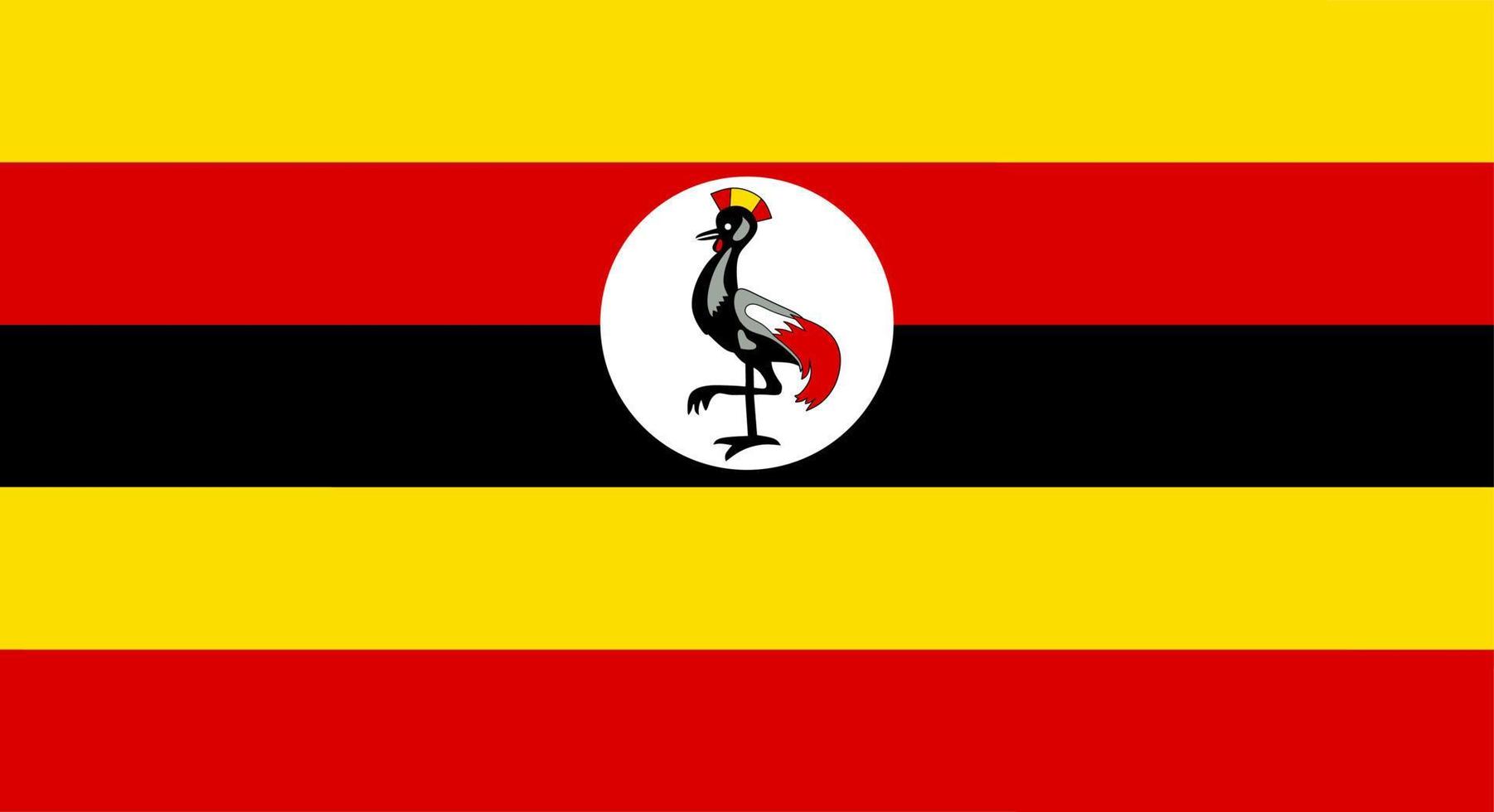 bandeira de uganda vetor
