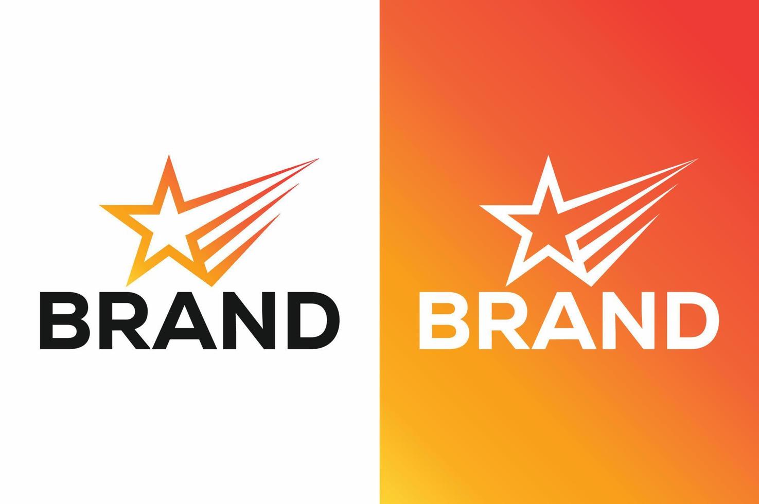design de ícone de vetor de logotipo de marketing estrela.