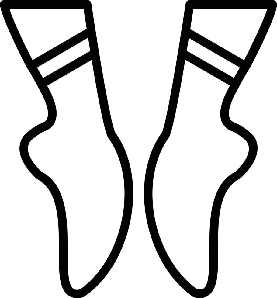 ícone de linha de vetor de balé