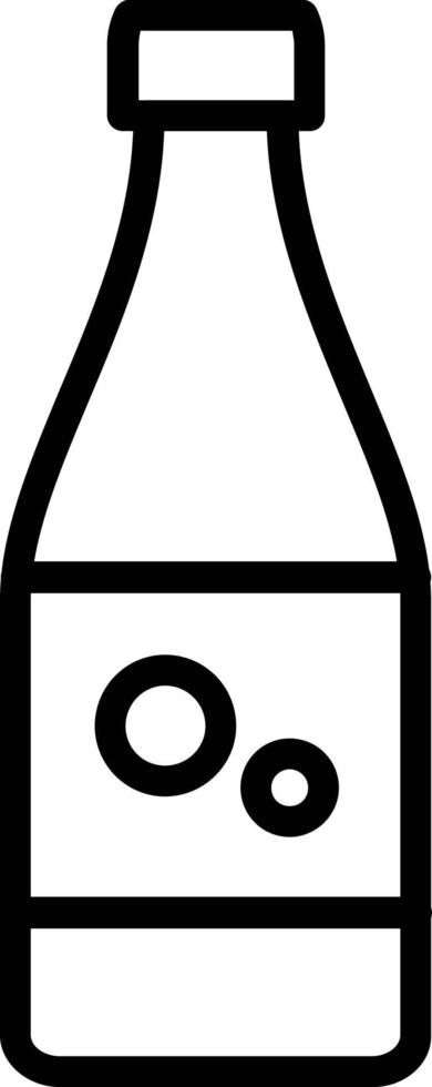 ícone de linha de vetor de garrafa de vinho