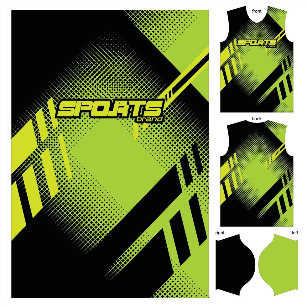 design de padrão de camiseta abstrata pronto para imprimir para futebol, futebol, esport, corrida, esportes de ciclismo pronto para imprimir vestuário de tecido vetor