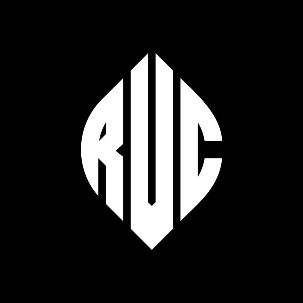 design de logotipo de carta de círculo rvc com forma de círculo e elipse. letras de elipse rvc com estilo tipográfico. as três iniciais formam um logotipo circular. rvc círculo emblema abstrato monograma carta marca vetor. vetor