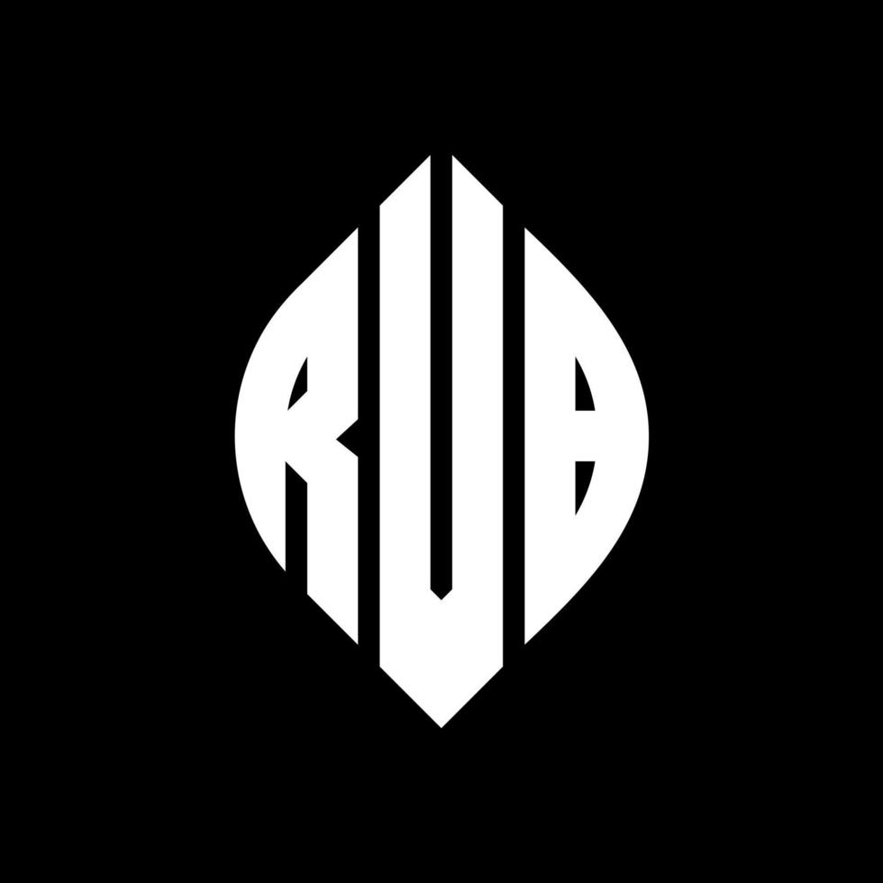 design de logotipo de carta de círculo rvb com forma de círculo e elipse. letras de elipse rvb com estilo tipográfico. as três iniciais formam um logotipo circular. rvb círculo emblema abstrato monograma carta marca vetor. vetor