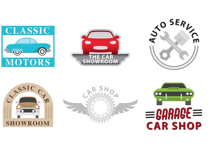 Vectores do logotipo da concessionária de automóveis vetor