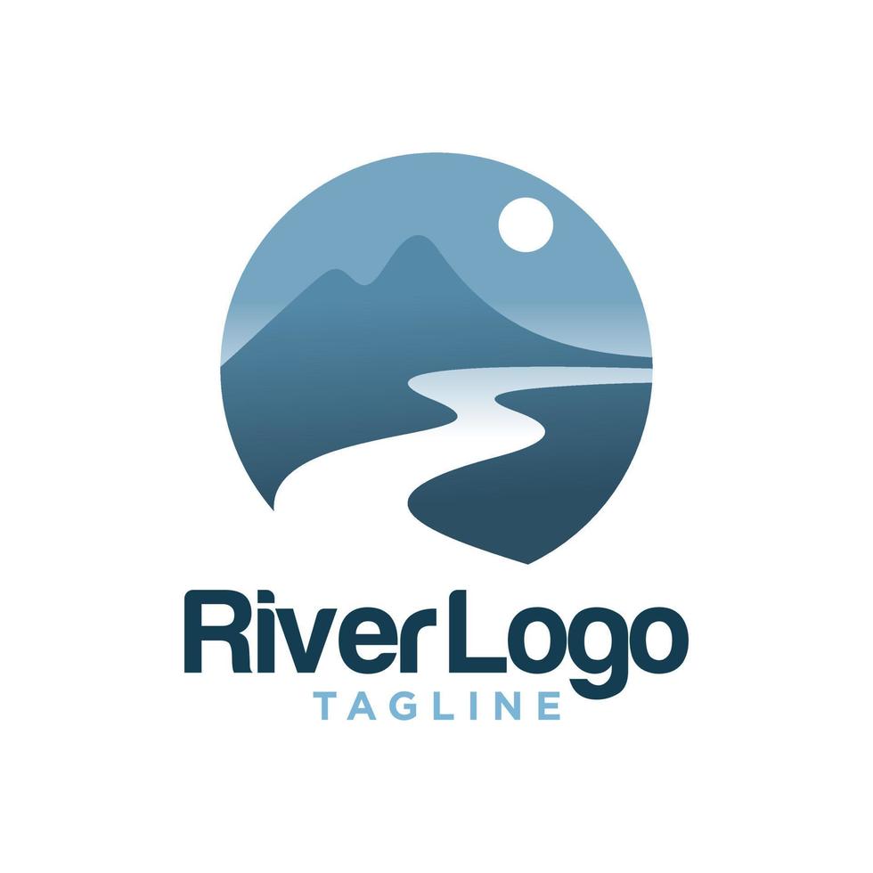 imagem de estoque de logotipo do rio vale vetor