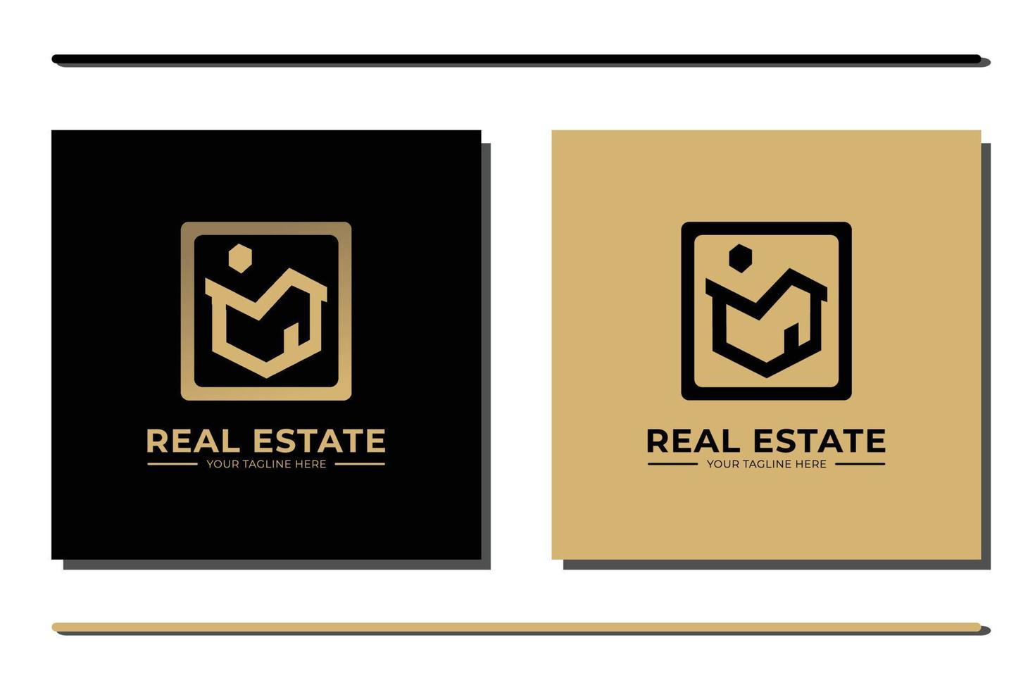 design de logotipo de clipart de construção de casas imobiliárias vetor