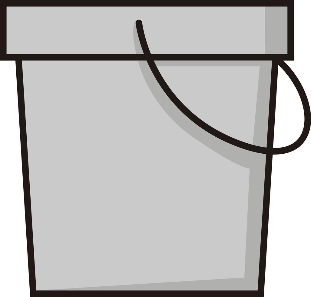 ilustração vetorial de ícone doméstico de balde vetor