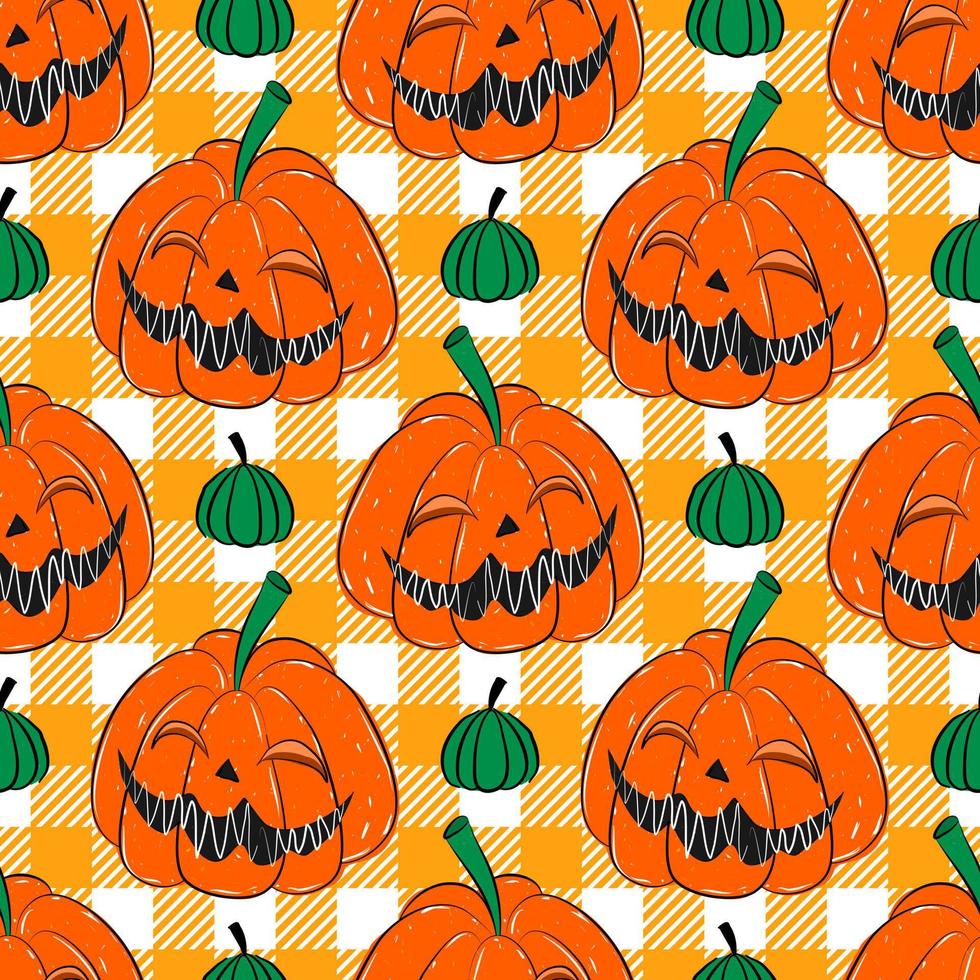 sem costura padrão com temporada de halloween. plano de fundo sem emenda com halloween. vetor. vetor