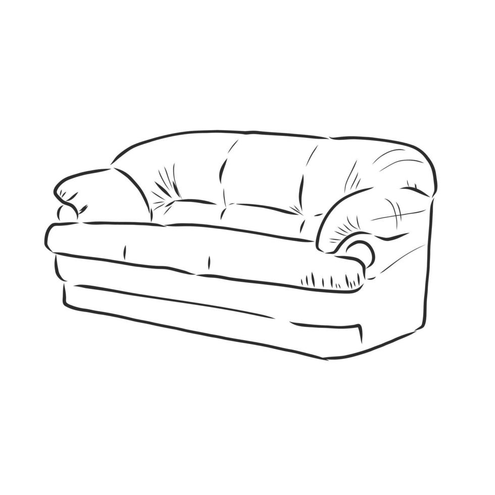 desenho vetorial de sofá vetor