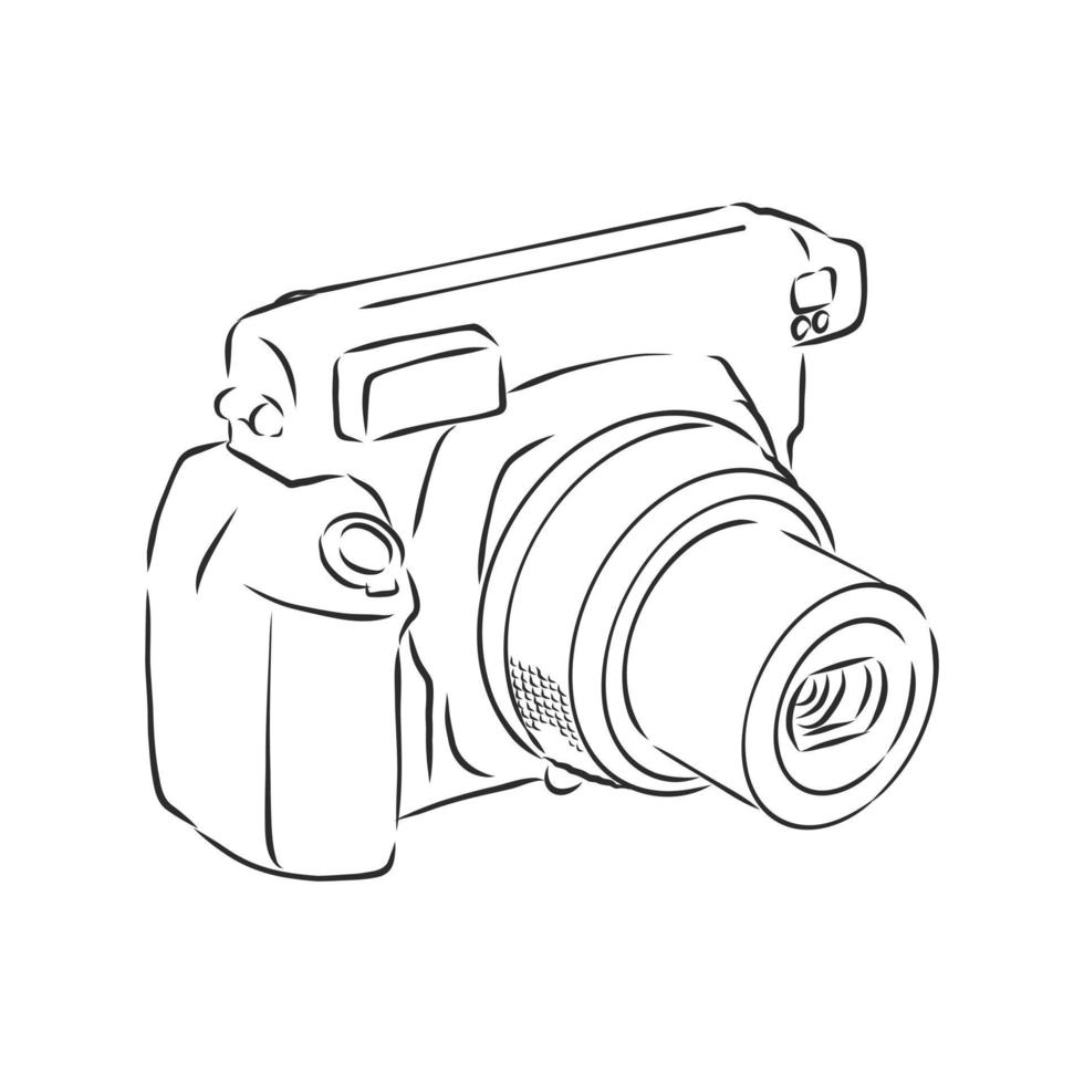 desenho vetorial de câmera vetor
