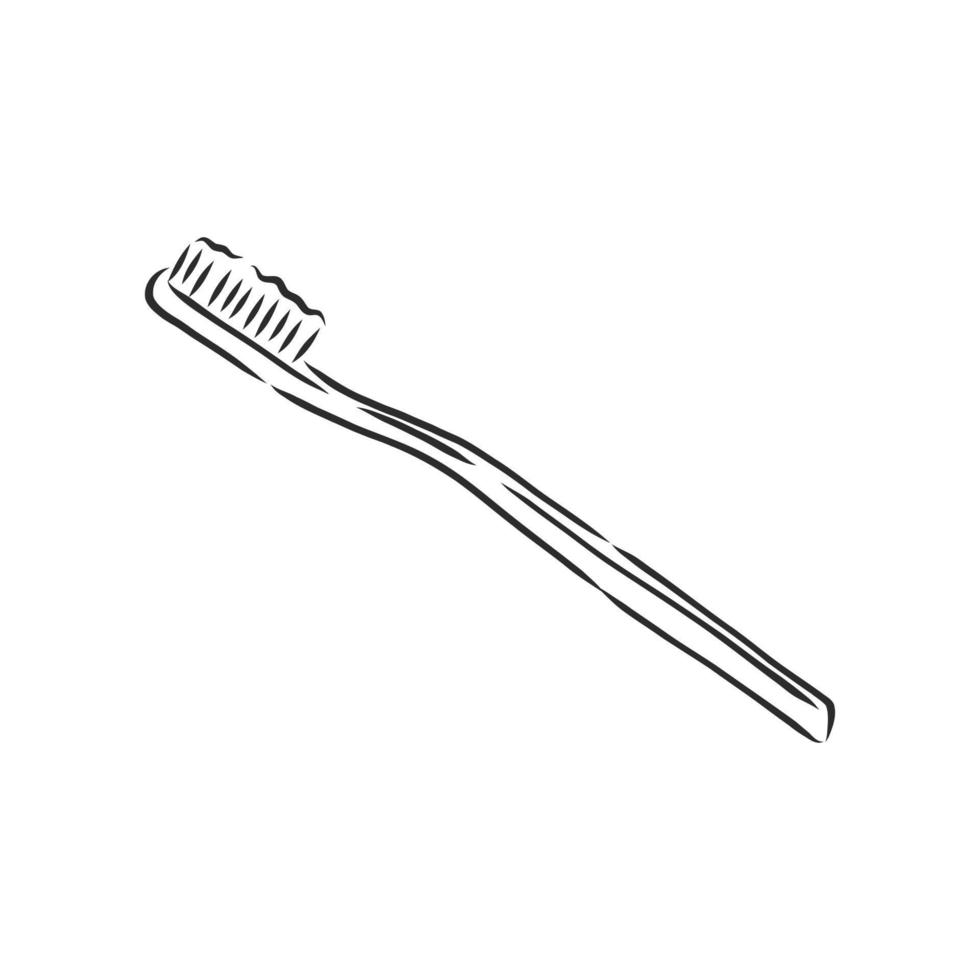 desenho vetorial de escova de dentes vetor