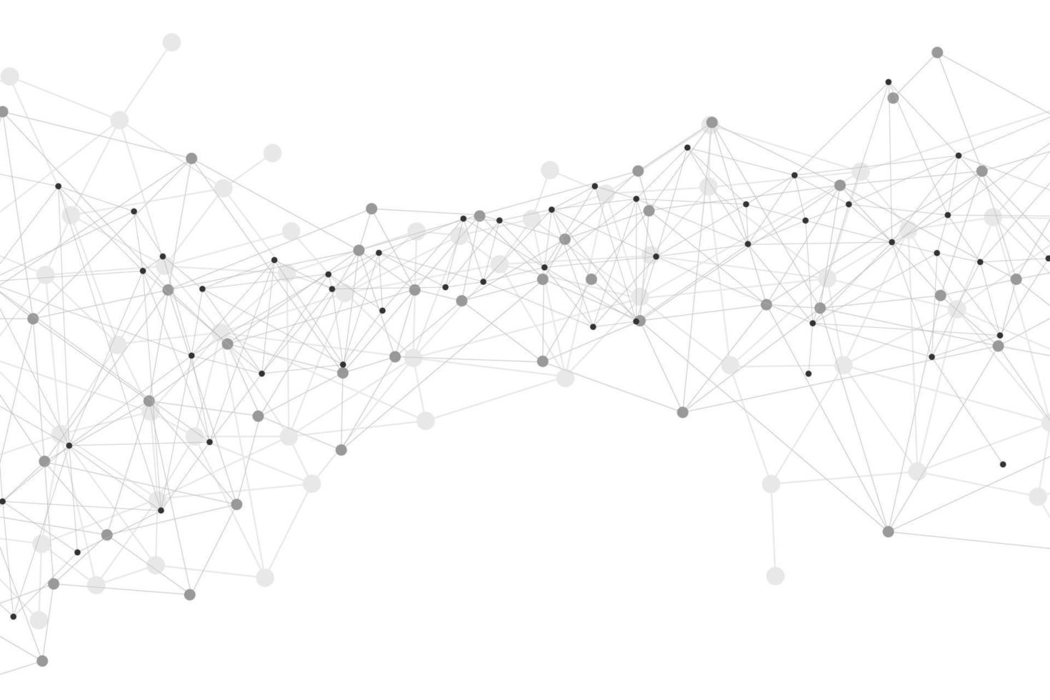 tecnologia de conexão de rede futurista de plexo abstrato. fundo branco. ilustração vetorial vetor