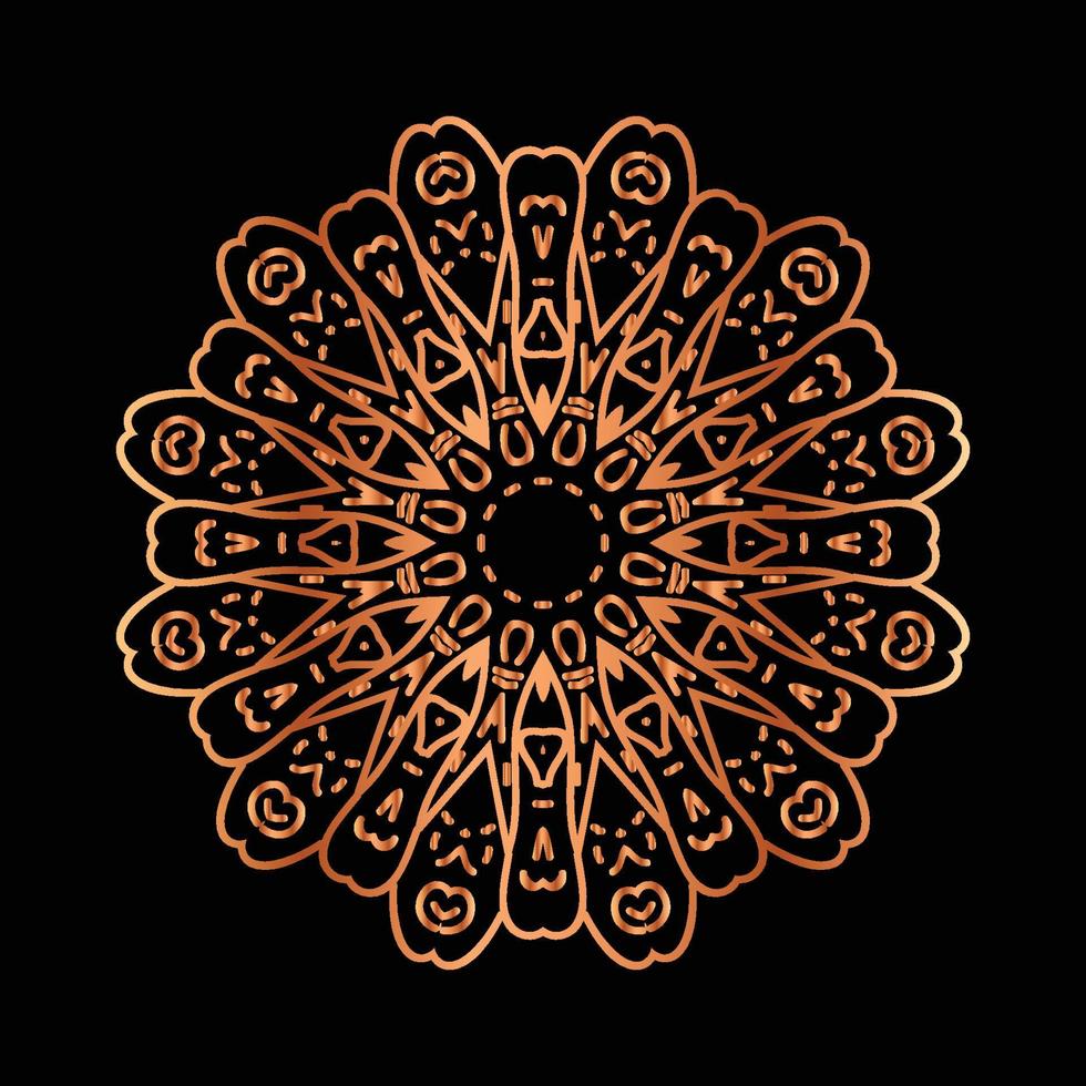 design de fundo de logotipo de arte de flor de mandala vetor