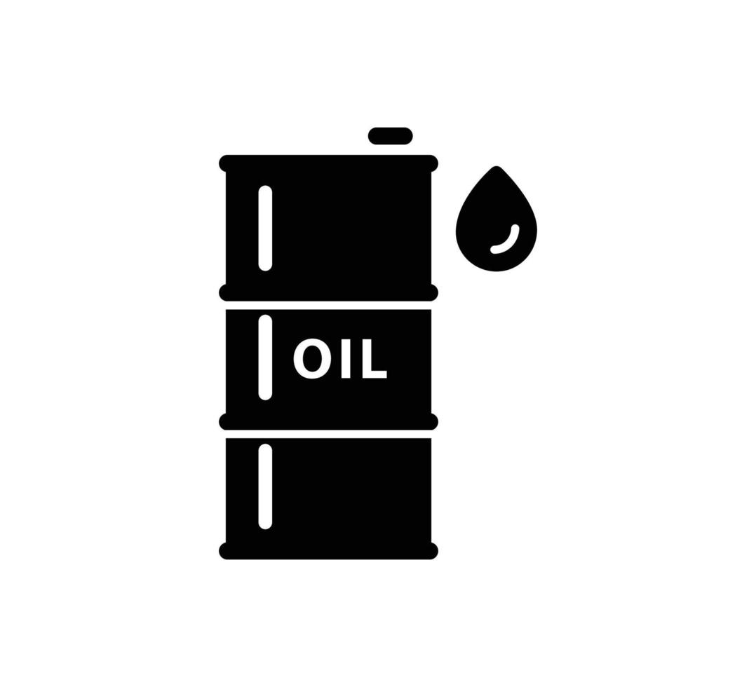 modelo de design de logotipo de vetor de ícone de barril de óleo