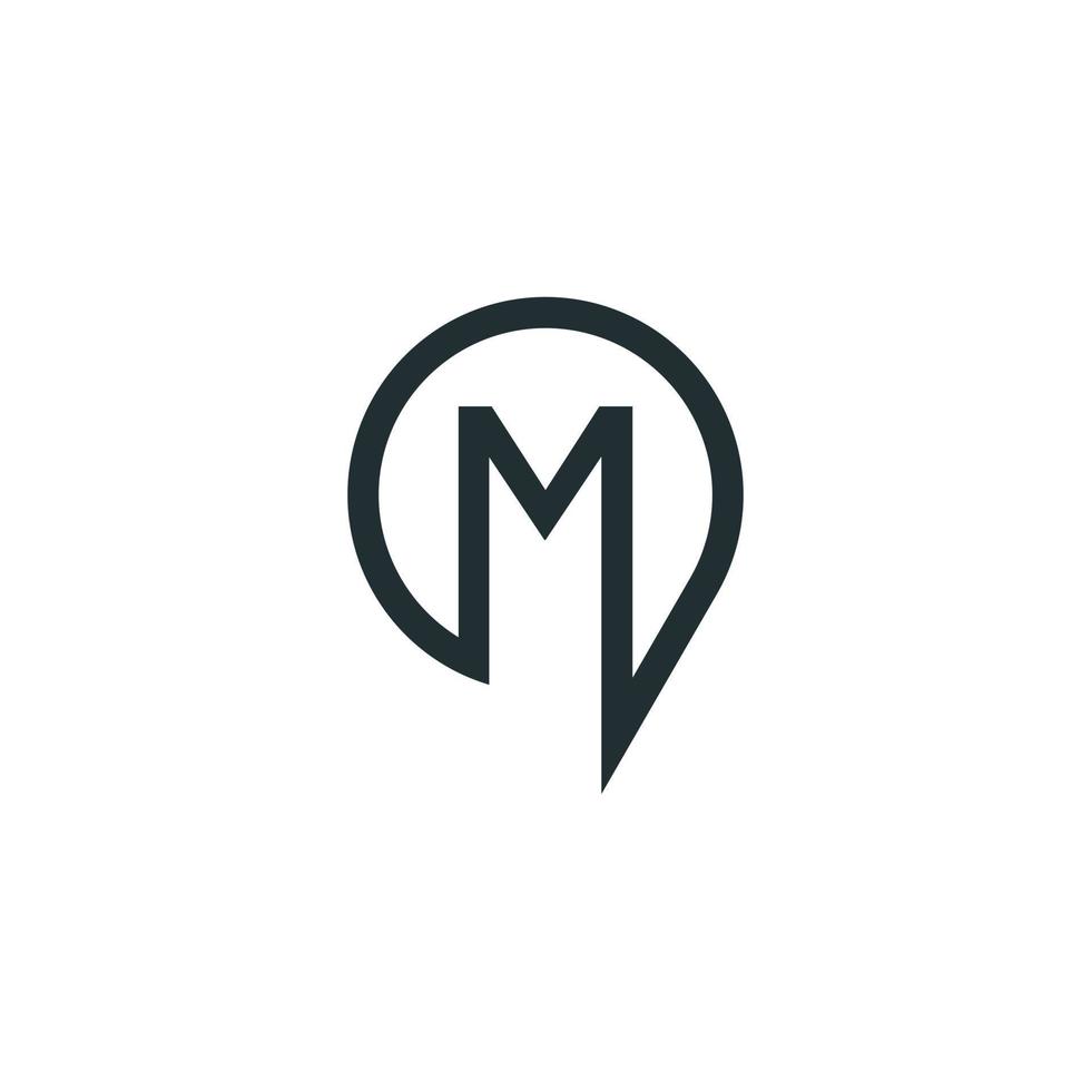 vetor de design de logotipo de letra inicial m ou mm.