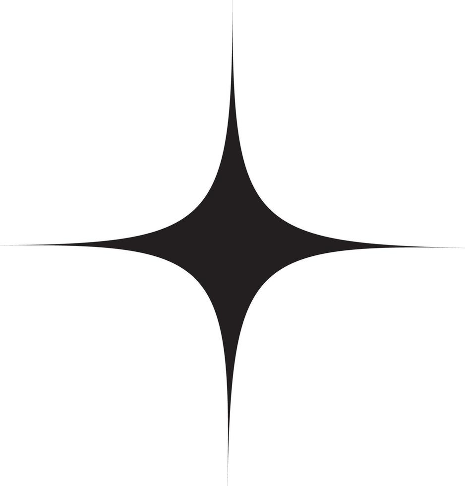 ilustração em vetor preto estrela ícone símbolo sinal.