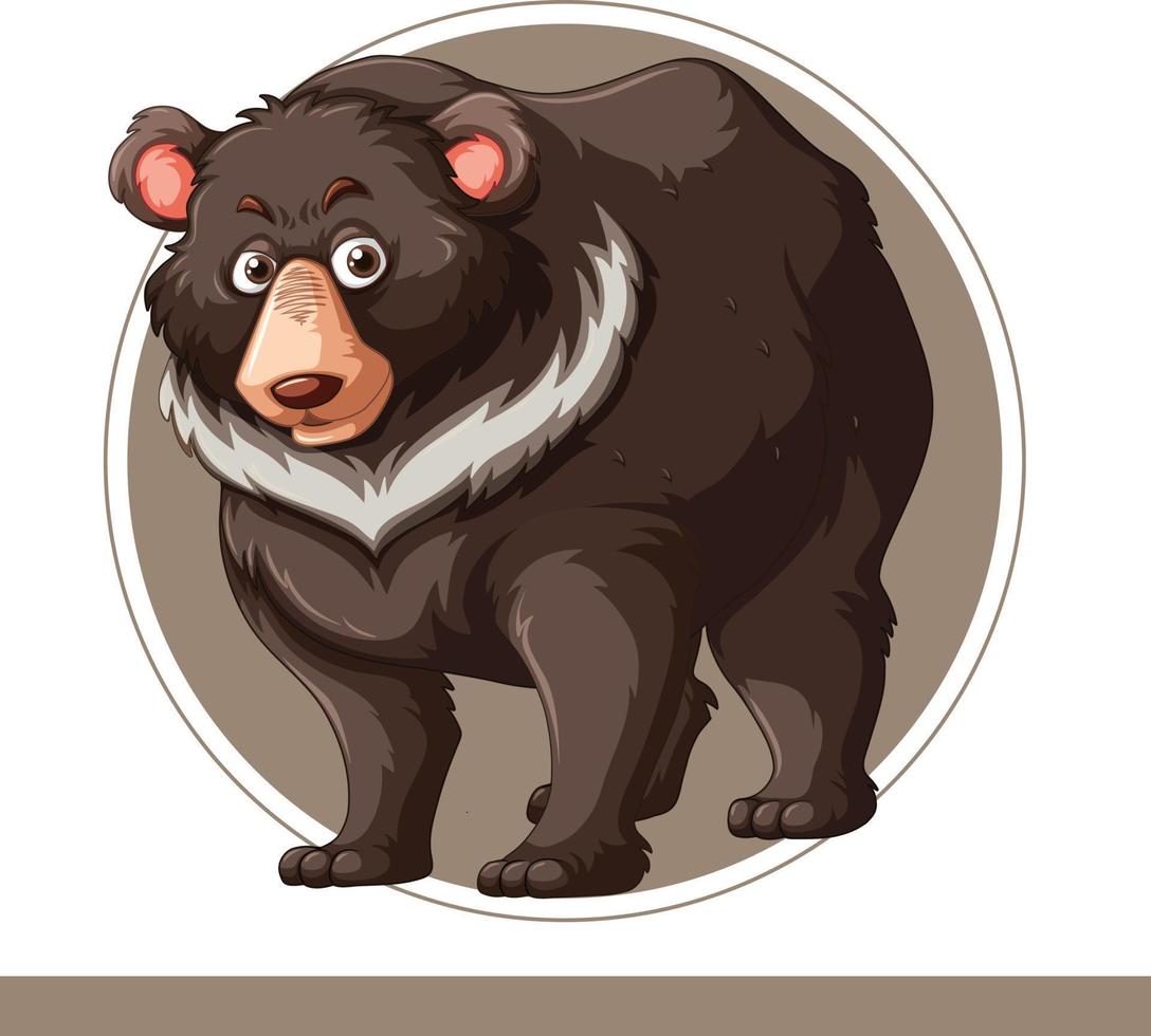 design de vetor de animais de personagem de urso