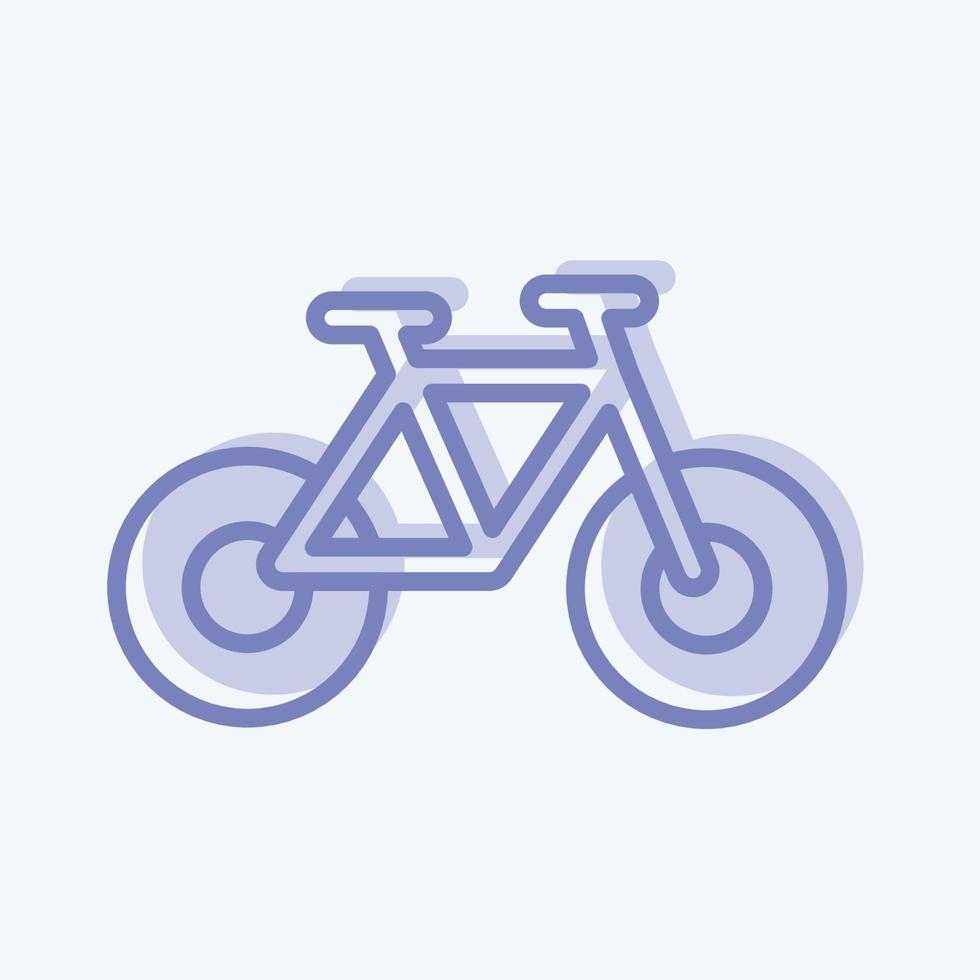 ciclismo de ícone. apropriado para o símbolo de educação. estilo de dois tons. design simples editável. vetor de modelo de design. ilustração simples